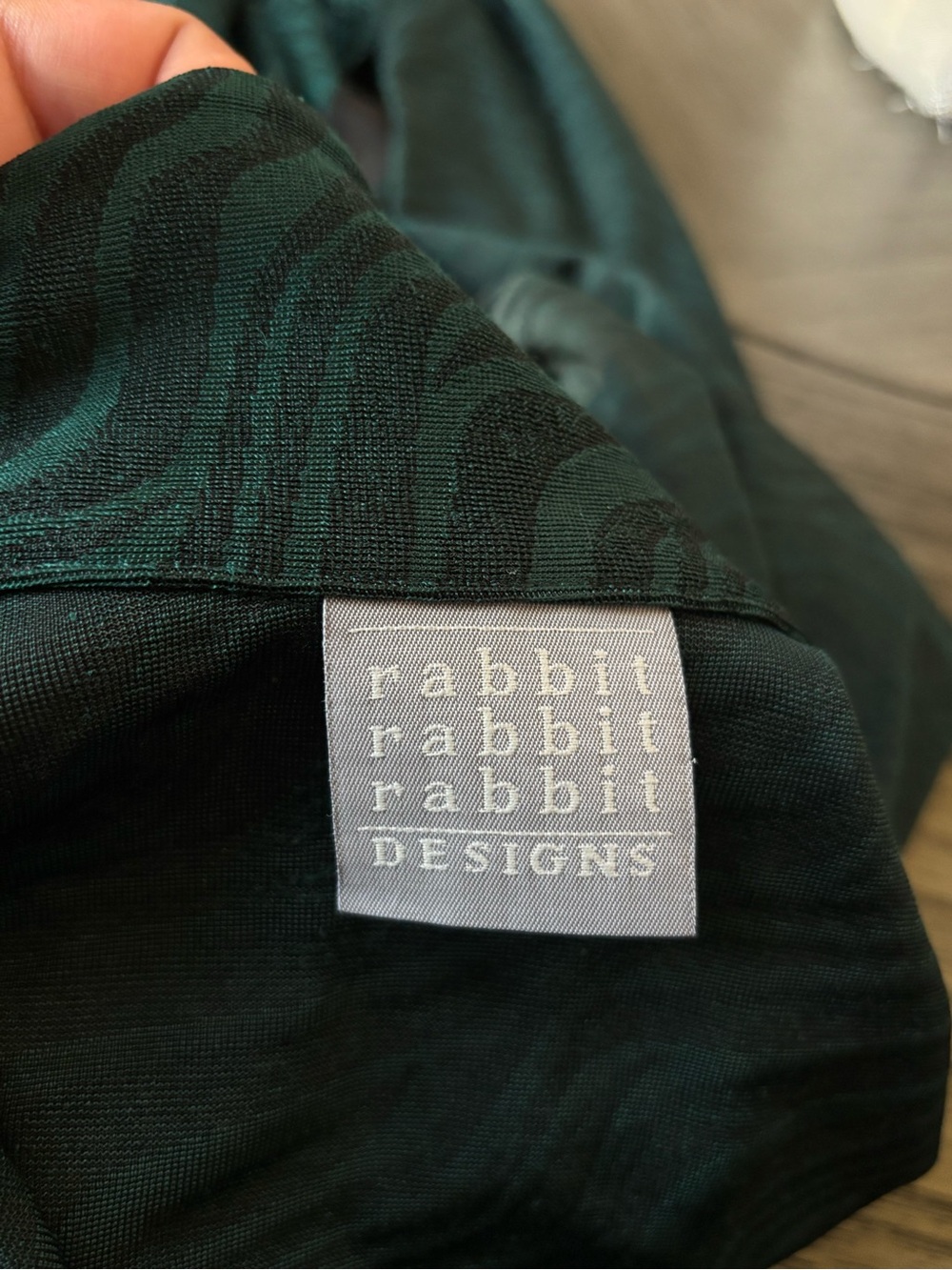 Rabbit Rabbit Rabbit Teal Wave Button-Front Blazer - Picture 5 of 5